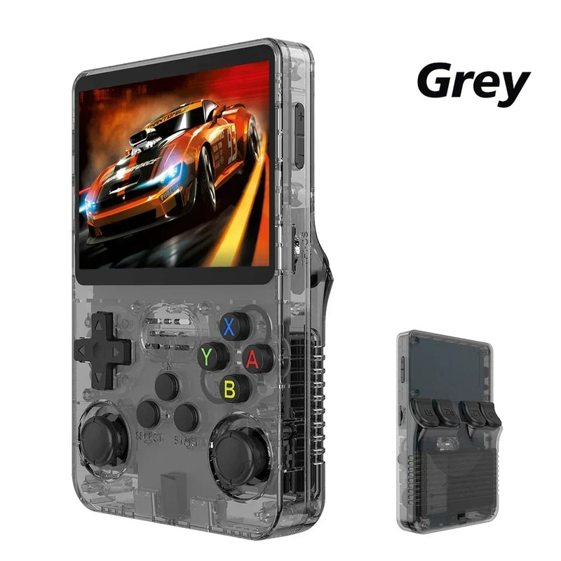 Open Source R36S Retro Handheld Video Game Console, Sistema Linux, 3.5 Polegada Tela IPS, Leitor de Bolso Portátil, 64GB, Jogos 128 GB