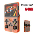 Open Source R36S Retro Handheld Video Game Console, Sistema Linux, 3.5 Polegada Tela IPS, Leitor de Bolso Portátil, 64GB, Jogos 128 GB