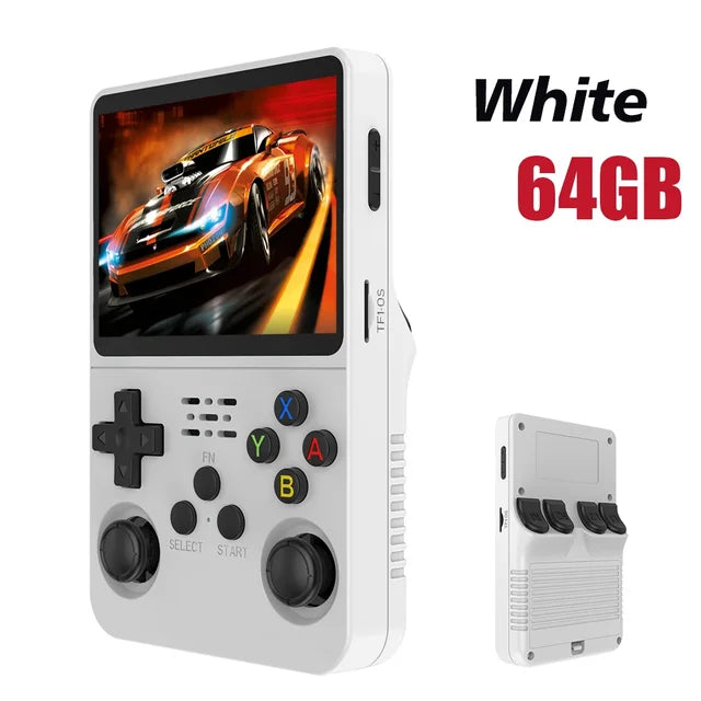 R36S Retro Handheld Game Console, Sistema Linux, 3,5 "Tela IPS, Pocket Video Player portátil, 64GB, 128GB Jogos, Kid Gift, Novo