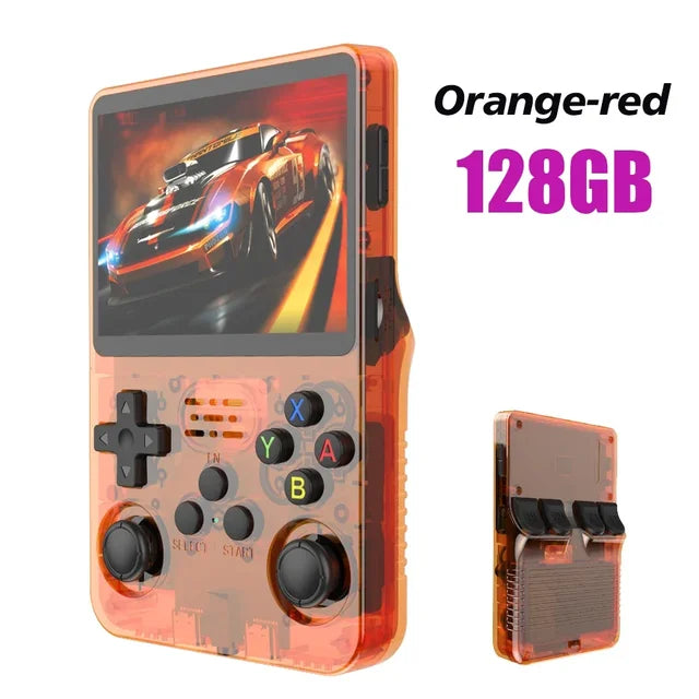 R36S Retro Handheld Game Console, Sistema Linux, 3,5 "Tela IPS, Pocket Video Player portátil, 64GB, 128GB Jogos, Kid Gift, Novo